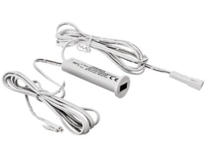 Pohybový nábytkový infračervený senzor pre LED pásiky a svietidlá, 2v1, 5A 12V/60W 24V/120W – montážny detail