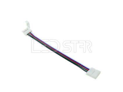Prepojovací konektor pre RGBW 10mm široké LED pásiky – produkt v použití