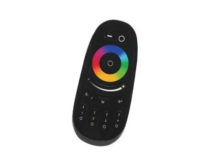 MiLight RF Diaľkové čierne ovládanie pre RGB a RGBW farebný LED pásik, FUT096B – produkt v použití