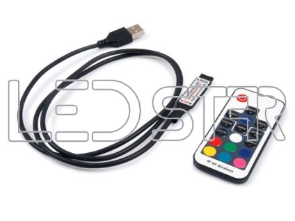 RF ovládač RGB pásikov pre USB/TV 5V 72W – detail LED pásika