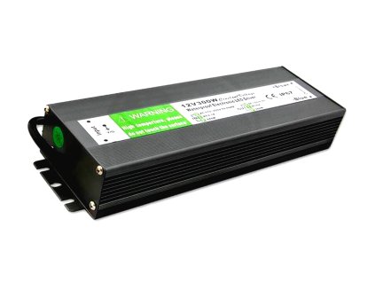 led Napájací spínaný vode odolný LED zdroj 12V 300W IP67 – produkt z boku