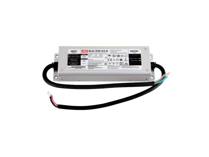 Mean Well LED Napájací kovový vode odolný LED zdroj HLG-240H-12A IP67, kovový montážny zdroj so svorkovnicou na priamu inštaláciu do technických priestorov