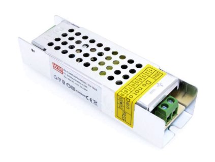 MWPower LED Napájací kovový montážny spínaný zdroj 12V 36W IP20 – konektor a príslušenstvo