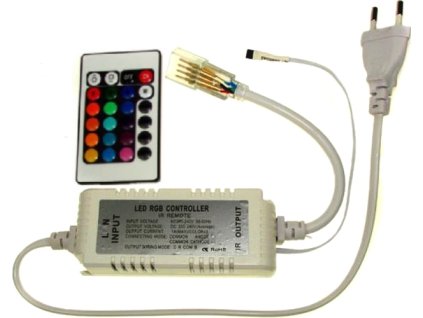 ird ovladac k 230v rgb farebnemu led pasu 3a