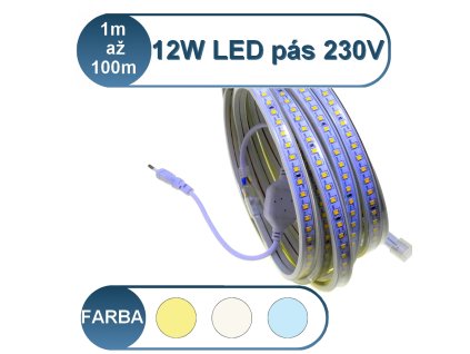 5530 ledstar konfigurator sady s bielym 230v 12w led pasom 1az100m studena denna tepla biela na vyber