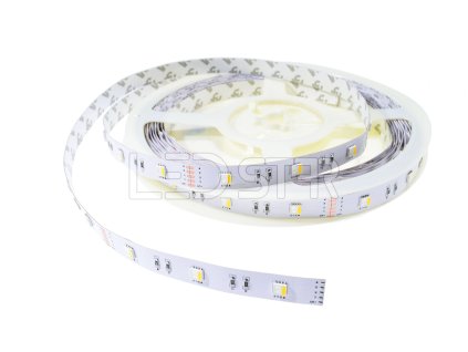 rgbw led pasik 1m 12v 19 2w m 4segmenty cip 300led rgbw 3000k tepla biela ip20