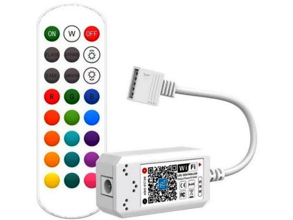 MComp WiFi+RF Ovládač farebných RGB LED pásikov 12A 12V/144W 24V/288W