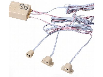 Pohybový senzor pre LED svietidlá s-ir-dh-box, 3 senzory, 2 režimy, 8A 12V 24V 96W 192W, bezdrôtové ovládanie LED osvetlenia pre pohodlné použitie