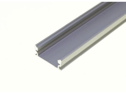 Hliníková lišta Fatis, anodizovaný profil pre LED pásiky do 12mm, 2m, 1ks – montážny detail