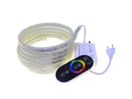 rgb led pas 230v sada ovladac