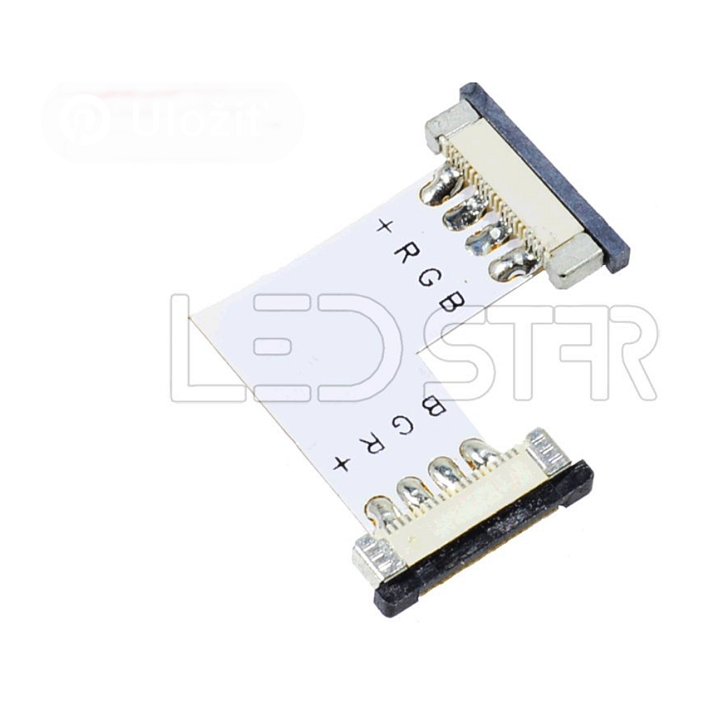 LedStar L konektor pre Biele 10mm široké LED pásiky, rohova spojka zásuvacia, KONLZAS5060
