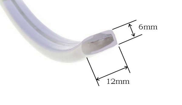 LedStar LED Neón 1m 12V 6000K Studená biela 120LED/m IP68, LEDNEON68 Zvoľte variantu: Predaj na metre