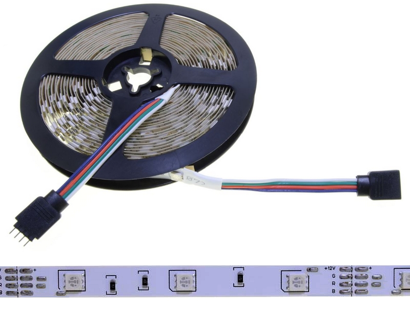 Brolux RGB LED pásik 1m 12V 7,2W SMD5050 30LED/m IP20, RGB150/1m Zvoľte variantu: Predaj na 5m rolky