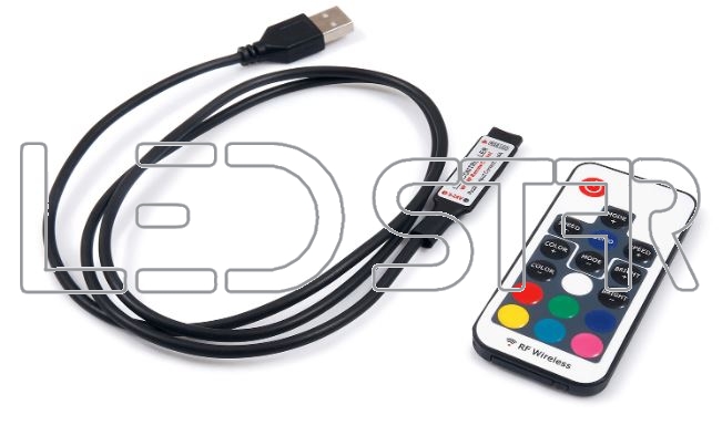 K.S.Z. RF ovládač RGB pásikov pre USB/TV 5V 72W, USBRGB