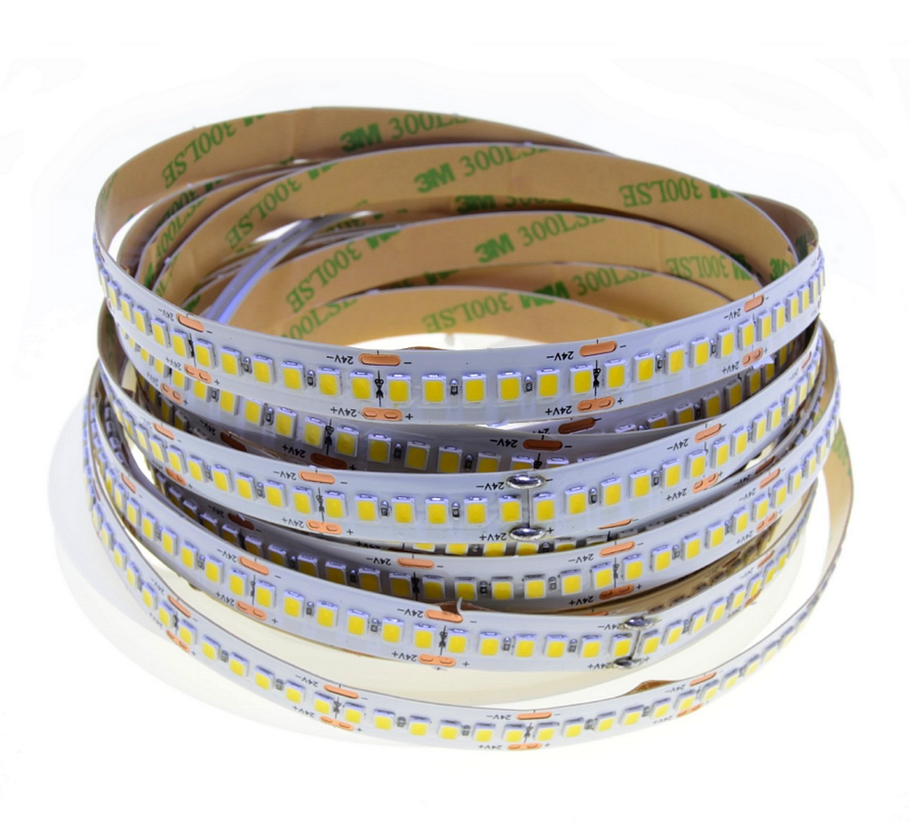 MComp LED pásik 24V SMD2835 240LED/m 20W 4000K Denná biela IP20, BW013895/ Zvoľte variantu: Predaj na metre