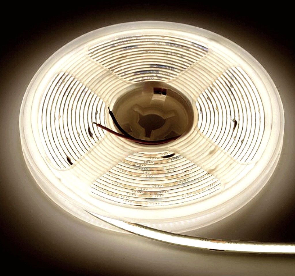 BroluxLED COB LED pásik Premium 5m 24V 6000K Studena biela 11W/m IP20 Zvoľte variantu: Predaj na 5m rolky