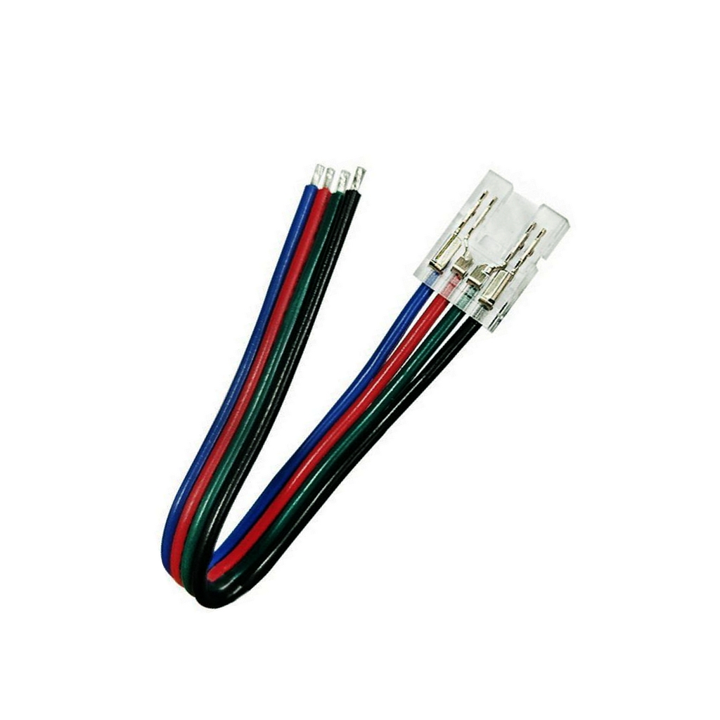 LedStar Pripojovací konektor s káblikmi pre RGB COB 10mm široké LED pásiky