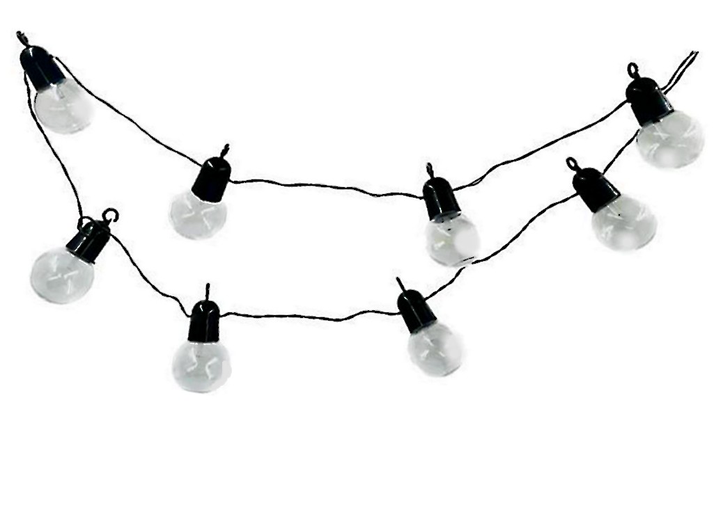 MasterLED Solárna svetelná reťaz s LED žiarovkami, 335cm, 10 LED žiarovky, IP44