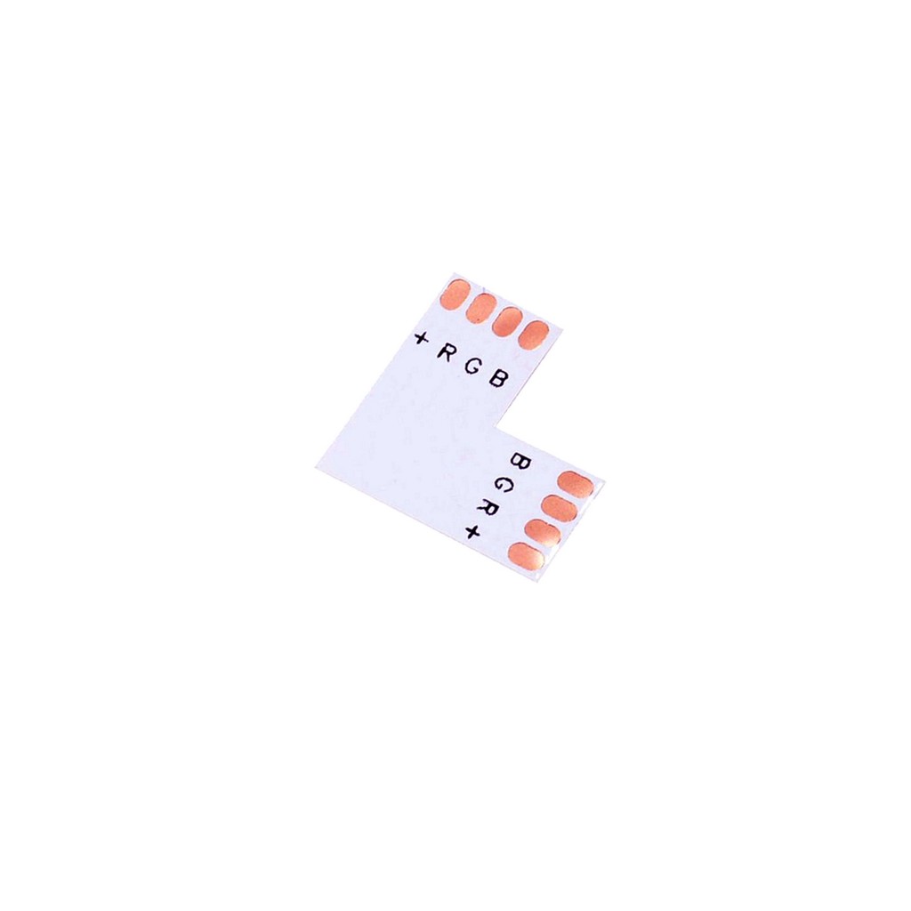LedStar L spájkovací konektor pre RGB 8mm široké LED pásiky, rohová RGB spojka