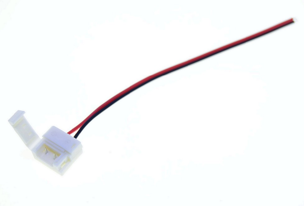 LedStar Napájací konektor s káblom pre LED pásik 10mm, 2-pin, samorezný