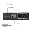 Ovládač DMX512 decoder RGB 3x8A 12 24V display, bezdrôtový LED ovládač s pamäťou nastavenia funcií svetla