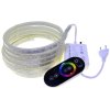 rgb led pas 230v cierny ovladac