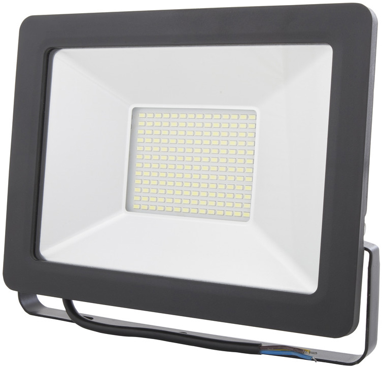Černý LED reflektor 50W city 5000K denní bílá
