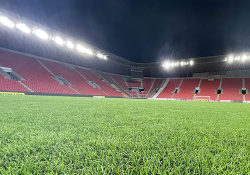 LED osvětlení fotbalového stadionu SK Slavia Praha 2