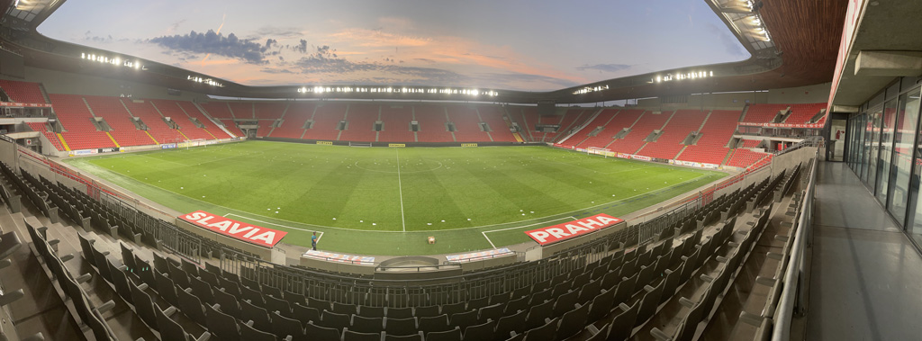 LED osvětlení fotbalového stadionu SK Slavia Praha 3