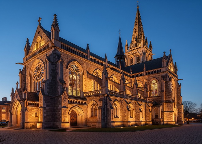 Außenansicht einer Kirche