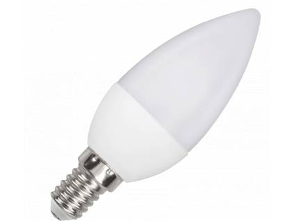 Svíčka LED žárovka E14 SVC37 5W teplá bílá