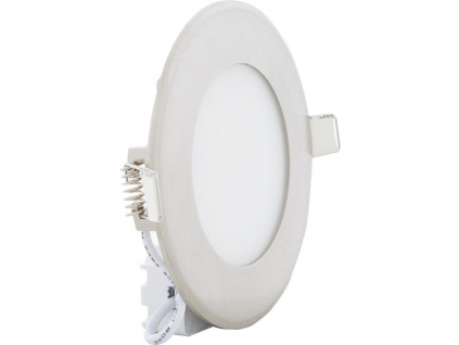 Chromový kruhový vestavný LED panel 120mm