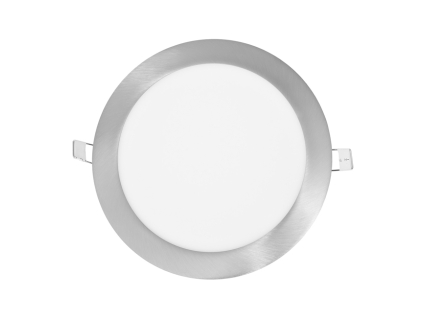 Chromový kruhový vestavný LED panel 225mm