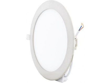 Chromový kruhový vestavný LED panel 225mm