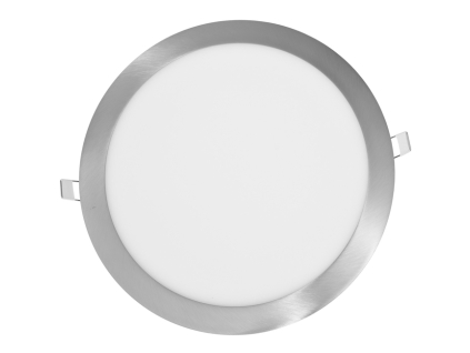 Chromový kruhový vestavný LED panel 300mm