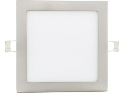 Chromový vestavný LED panel 225x225mm 18W teplá bílá