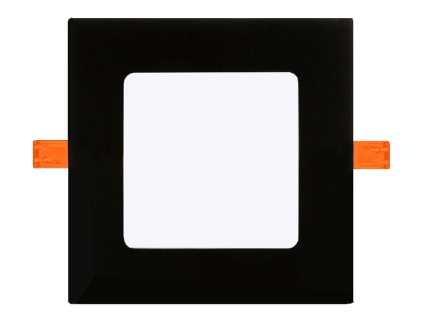 Černý vestavný LED panel čtverec 120x120mm