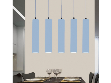 Modré LED závěsné thin svítidlo 5W 30cm 4000K