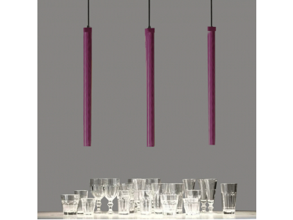 Fialové LED závěsné thin svítidlo 5W 30cm 4000K