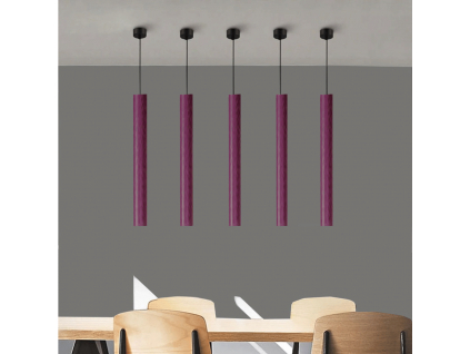 Fialové LED závěsné thin svítidlo 5W 50cm 4000K