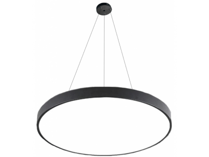 Závěsný Černý designový LED panel 400mm 24W denní bílá