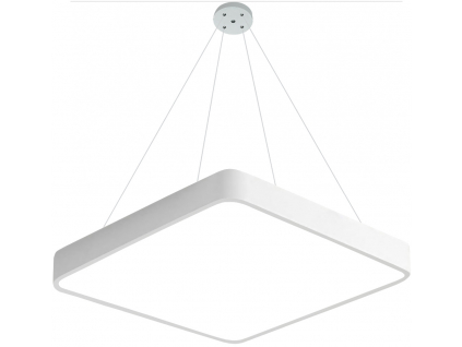 Závěsný bílý designový LED panel 600x600mm 48W denní bílá