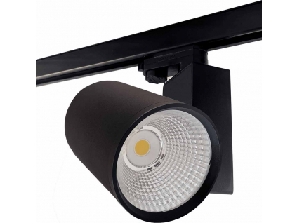 Černé LED 3F lištové svítidlo 20W 45 denní bílá