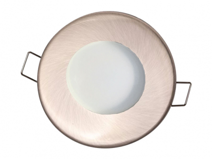 Nikl LED koupelnové podhledové světlo 5W 12V IP44 denní bílá