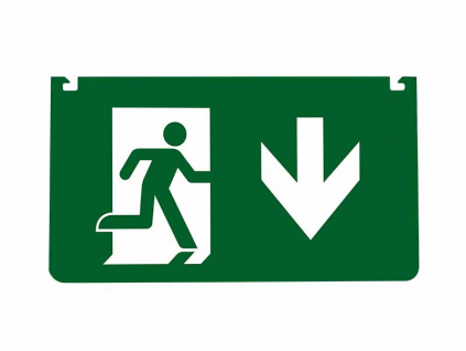 PIKTOGRAM EUROPA LED šipka dolu 265x145mm