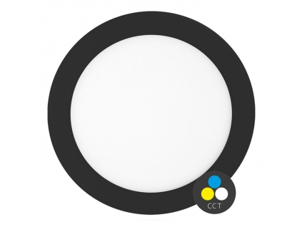 černý vestavný LED panel LADA IP44