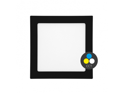 černý vestavný LED panel CCT RAFA IP44
