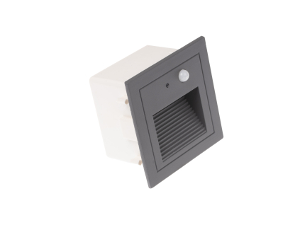 LED vestavné svítidlo PIR-LOPEN-G-IP65 šedá