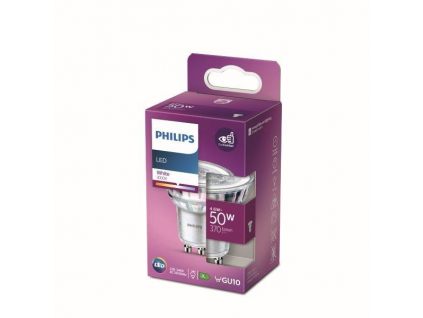 Philips 8718699775674 LED žárovka 1x4,6W | GU10 | 370lm | 3000K - bílá, bodová, Eyecomfort
