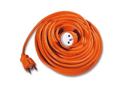 Pohyblivý přívod-spojka 20m oranžový 3x1,5mm